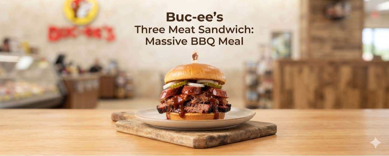 Buc-ee’s Three Meat Sandwich